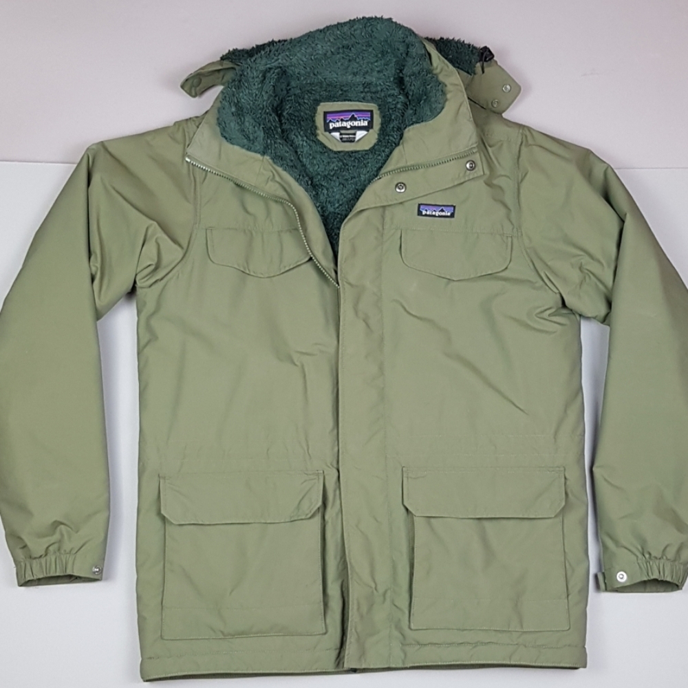 Patagonia green M men's isthmus parka jacket coat